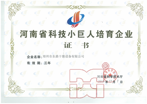 鄭州東鼎科技小巨人培育企業